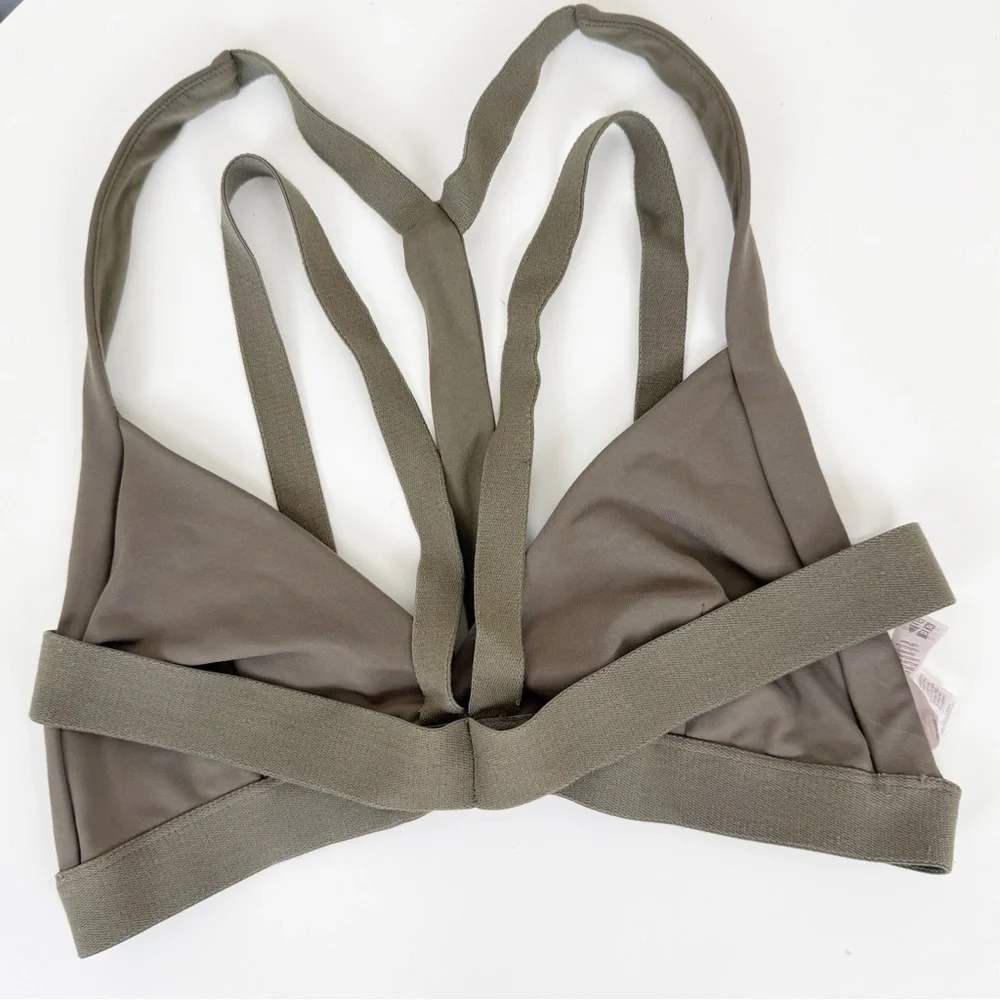 Alo Yoga Nadi Bra in Olive Branch